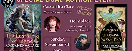 Special Dual Author Event! Cassandra Clare and Holly Black's New Releases!