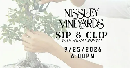 Sip & Clip: Bonsai Workshop with FatCat Bonsai