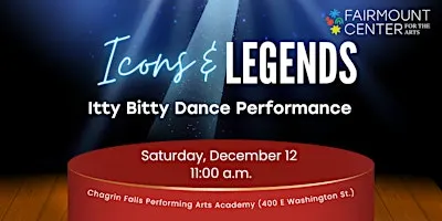 "Icons and Legends" Dance Performance, 11AM Show