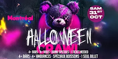 Montréal's Haunted Hop 2026: Halloween Bar Crawl (Saturday, Oct 31)