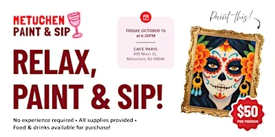 October Paint & Sip at Cafe Paris