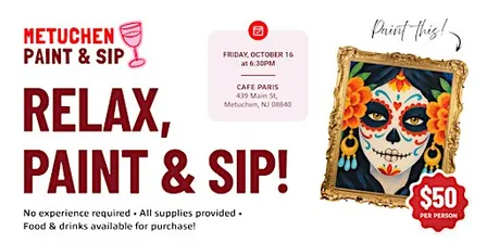 October Paint & Sip at Cafe Paris