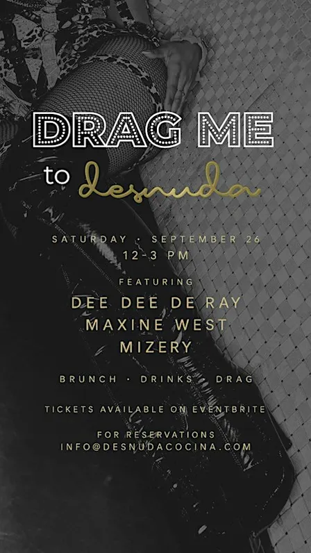 desnuda drag brunch - sept 26