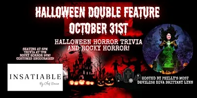 Hallowen Double Feature! Horror Trivia and Rocky Horror at Insatiable
