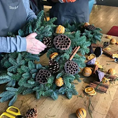 Christmas Wreath making