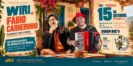 Forró Night in San Diego featuring Wiri & Fábio Carneirinho
