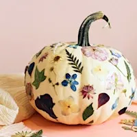 Make It Thursday: Pressed Flower Pumpkins