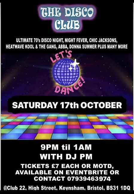 The Disco Club with DJ PM