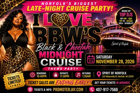 Norfolk Thanksgiving Cruise - Black & Cheetah Print 2026
