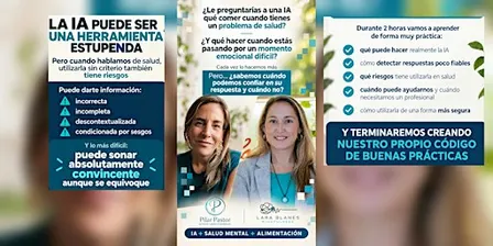 Buenas prácticas con la IA en salud mental y alimentación