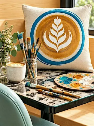 Paint, Repurpose, Reimagine a Pillow!