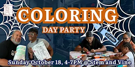 Coloring Day Party: Halloween Edition