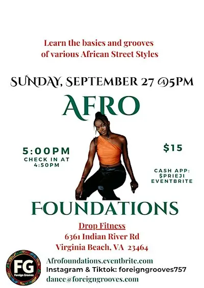Afro Foundations dance class