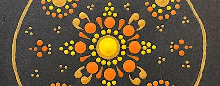 Dot Mandala: Pumpkin Painting