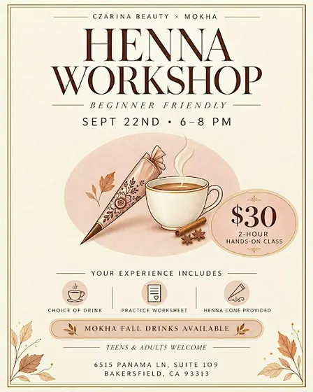 2 Hour Henna Workshop