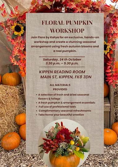 Blooms in a Pumpkin Workshop