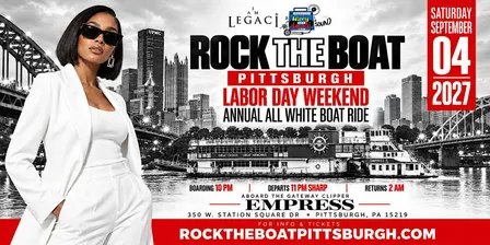 Rock The Boat Pittsburgh: All White Boat Ride – Labor Day Weekend 2027