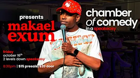 Chamber of Comedy (in a speakeasy) presents Laugh with M.E