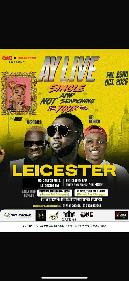 AY Live! Single and not searching Tour