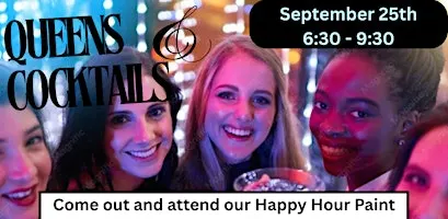 Queens and Cocktails Paint & Sip Night at Taylor's of Houston