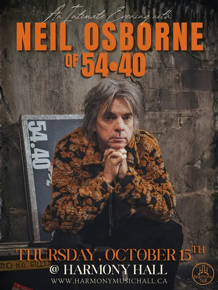 An Intimate Evening with Neil Osborne of 54•40 at Harmony Hall