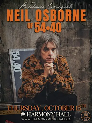 An Intimate Evening with Neil Osborne of 54•40 at Harmony Hall