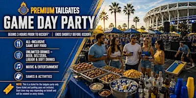 Premium Tailgate Party: Los Angeles Chargers vs. New York Jets