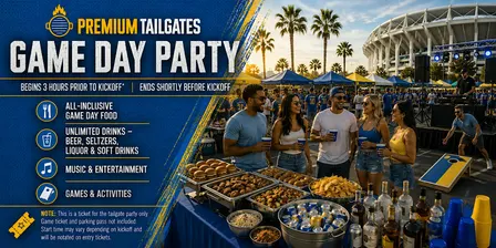 Premium Tailgate Party: Los Angeles Chargers vs. New York Jets