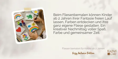 Fliesen bemalen für Kinder ab 2 Jahren