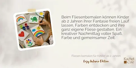 Fliesen bemalen für Kinder ab 2 Jahren