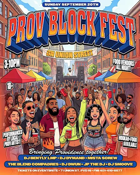 Prov Block Fest on Union St in Downtown Providence