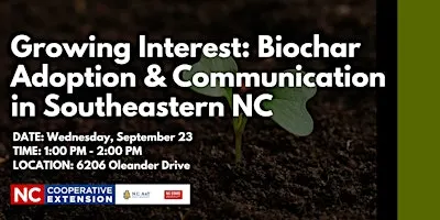 Growing Interest: Biochar Adoption & Communication in Southeastern NC