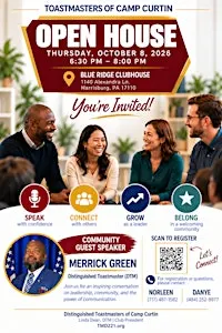 Toastmasters of Camp Curtin  Open House