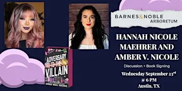 Hannah Nicole Maehrer celebrates ADVERSARY TO THE VILLAIN @ B&N-Arboretum