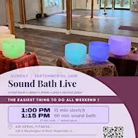 Sound Bath + Restorative Stretch | Crystal Bowls Live Music | Naperville
