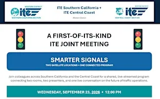 2026 ITE SoCal - ITE Central Coast Joint Luncheon - Smarter Signals