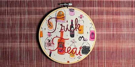 'Trick or Treat' Chain Stitch Embroidery