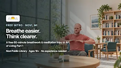Breathe Easier, Free Breathwork & Meditation in Novi