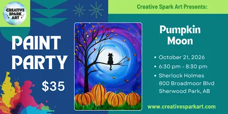 "Pumpkin Moon" Paint and Sip