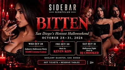 (Promo Only) BITTEN 10/30 - Halloween Party  | SideBar Nightclub San Diego