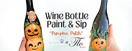 Wine Bottle Paint & Sip: Pumpkin Patch