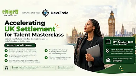 eMigr8 Masterclass, Luton, Accelerating UK Settlement for Talent