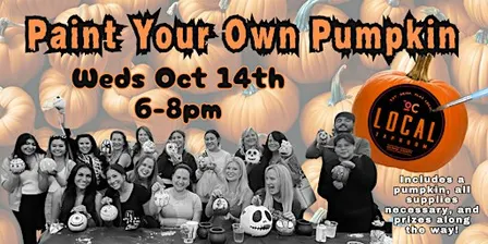 PAINT YOUR OWN PUMPKIN at OC Local Taproom in Laguna Niguel