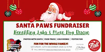 Santa Paws Fundraiser - Photos w/ Santa