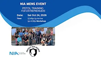 NIA Men’s Event: Pistol Training for Entrepreneurs