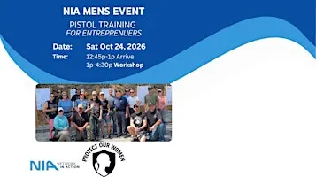 NIA Men’s Event: Pistol Training for Entrepreneurs