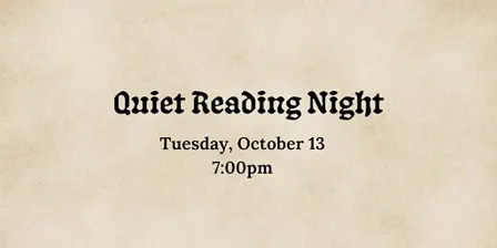 Quiet Reading Night