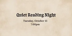 Quiet Reading Night