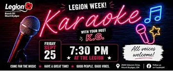 Karaoke at the Mount Brydges Legion
