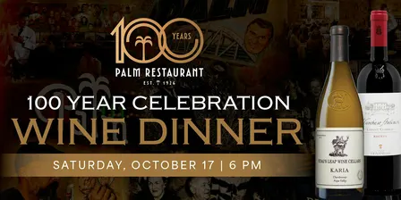 The Palm's 100th Anniversary Wine Dinner - Miami